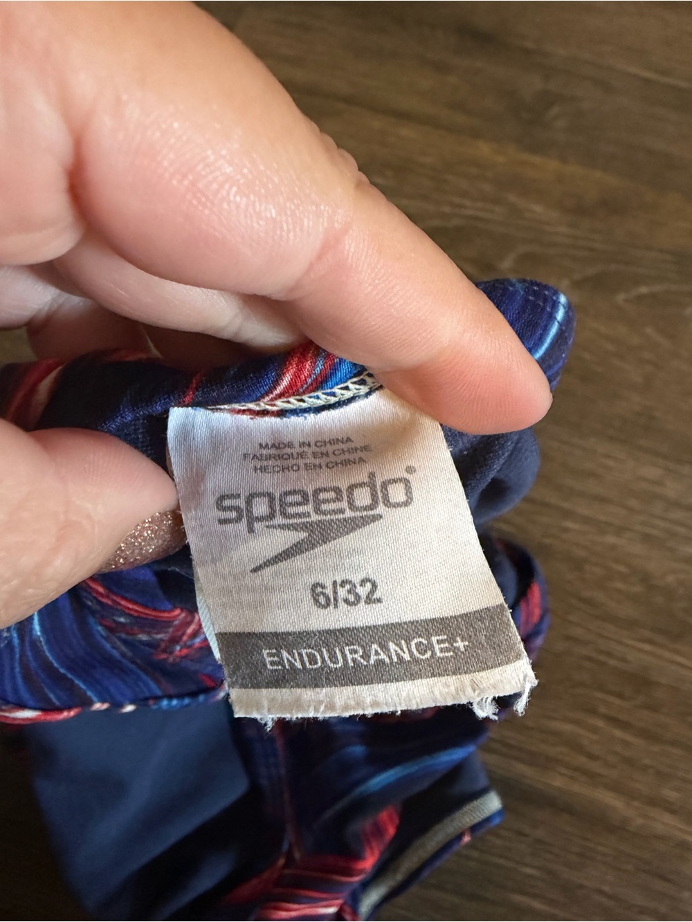 Speedo Woman’s Endurance Turbo Stroke Flyback Red, White & Blue Swimsuit Size 32 - Picture 7 of 8